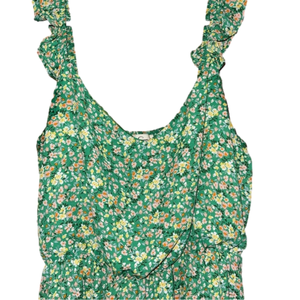 Floral strap midi dress